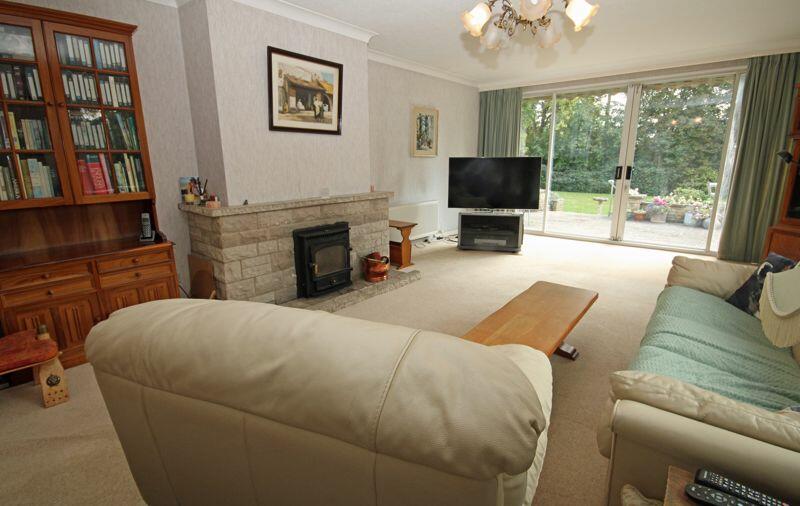 Sitting room with wood burning stove