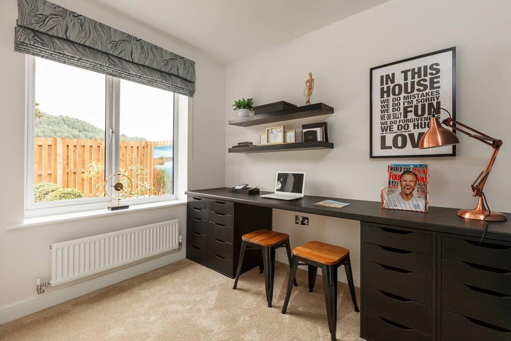 A downstairs study, ideal for working from home