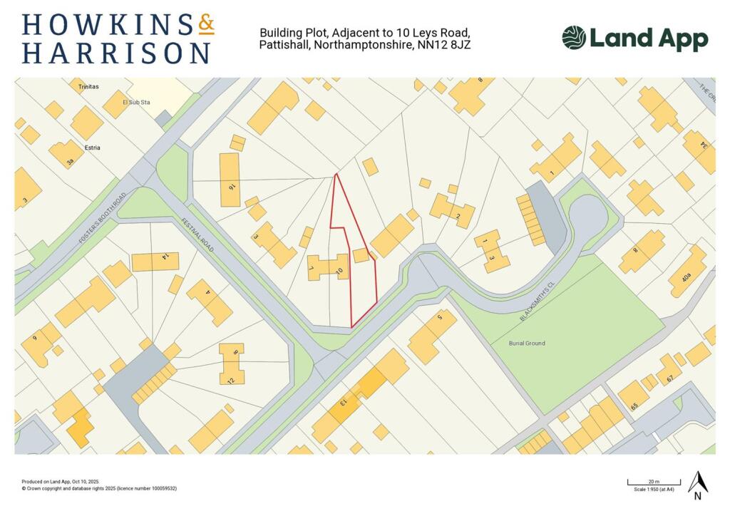 Land App- Building plot adjacent to 10 Leys Road, 