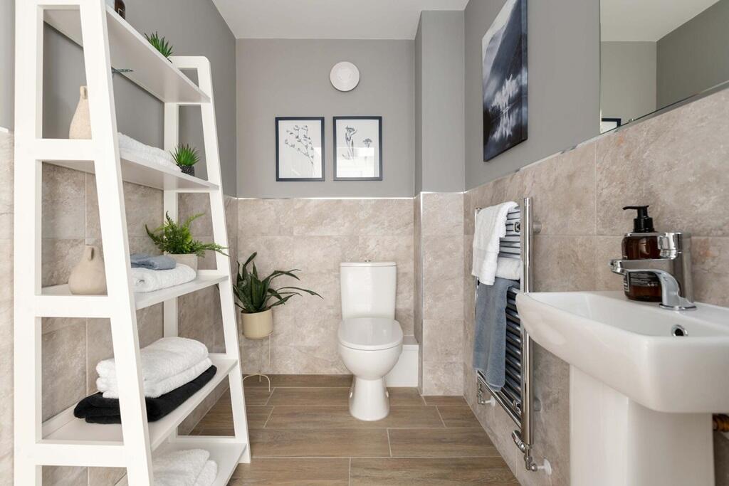 Convenient downstairs cloakroom