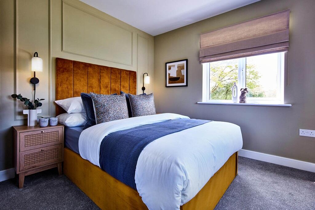 Bedroom 2 is spacious with room to add storage - typical Taylor Wimpey home