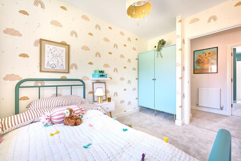 The generous sized fourth bedroom could make a perfect nursery