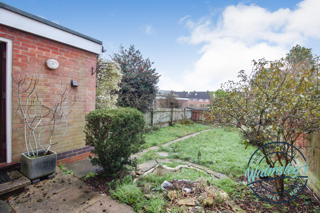 Rear gardens with garage to rear