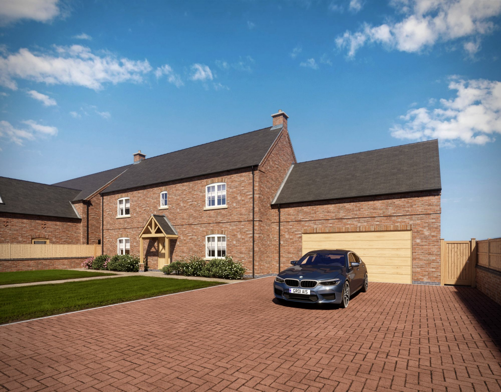 Integral double garage