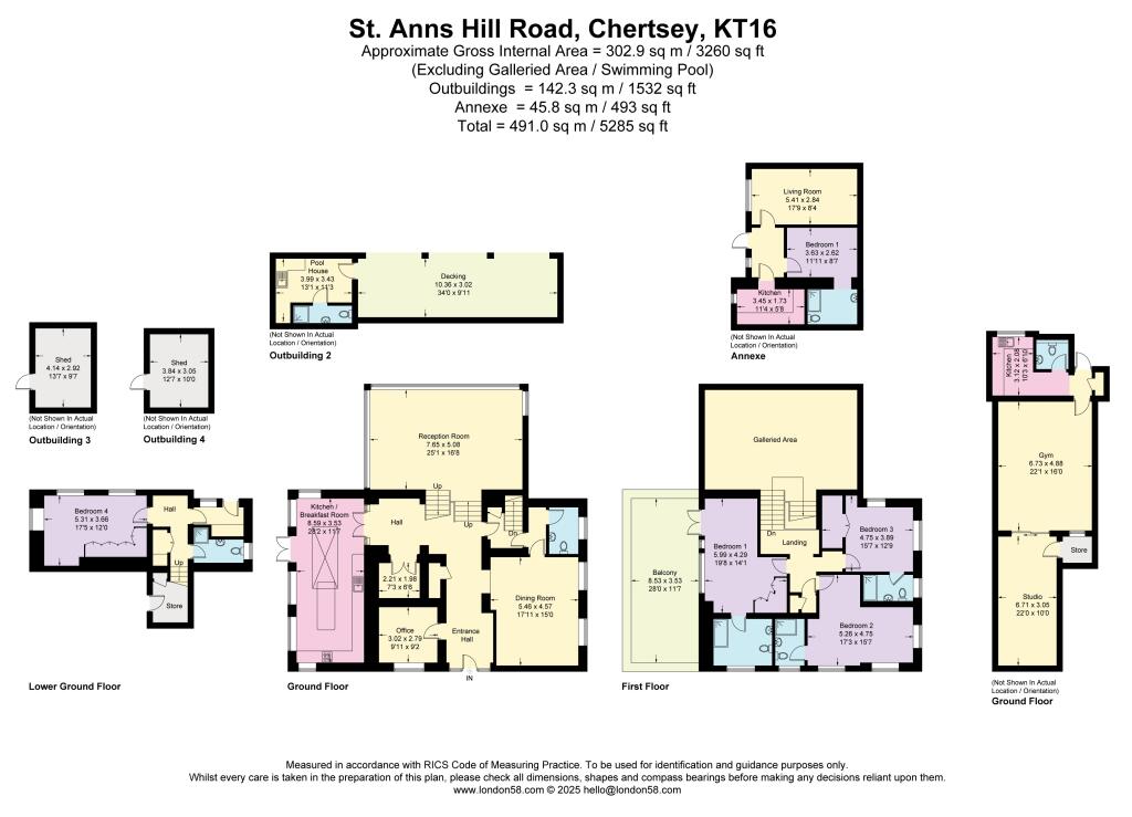 Svetlanas, St. Anns Hill Road, Chertsey, Surrey, KT16 9NN