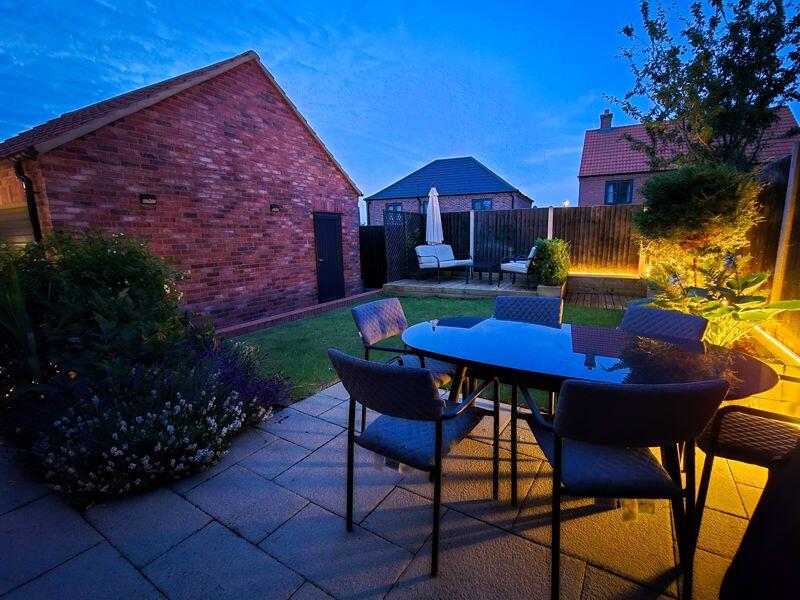 Garden with lighting