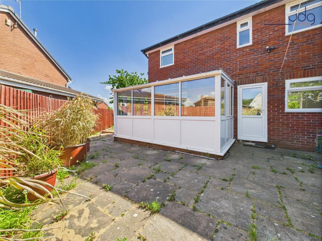 Rear of the property and Conservatory