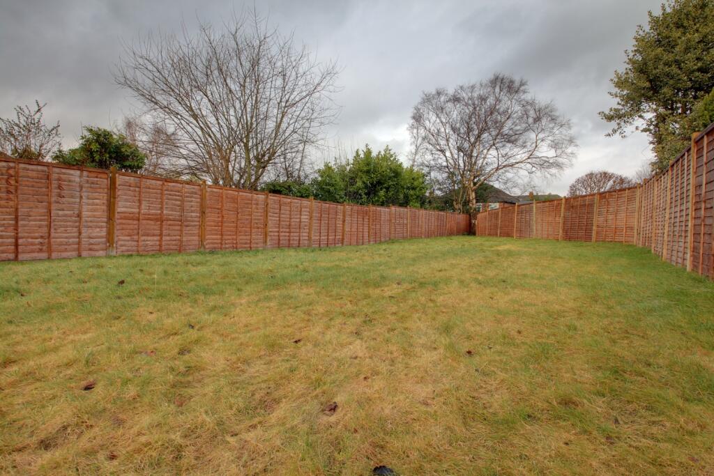 The rear garden