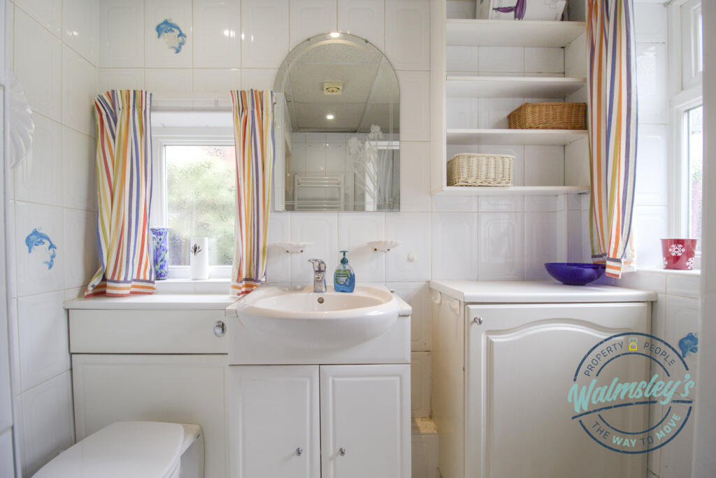 Shower room with fitted storage