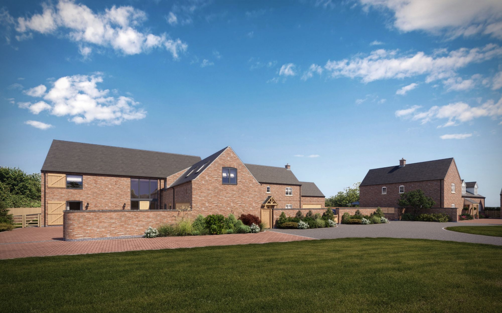 Private road with four bespoke detached homes