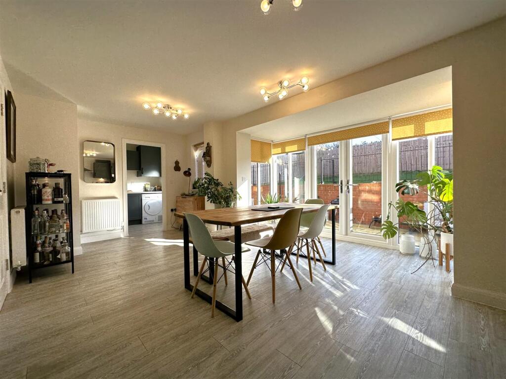 OPEN-PLAN Living/ Dining Space With French Doors 3