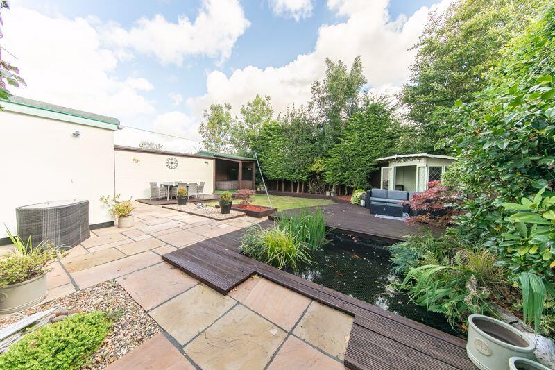Side garden, Summerhouse and pond