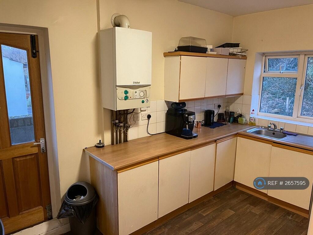 Kitchen With Back Door To Shared Garden