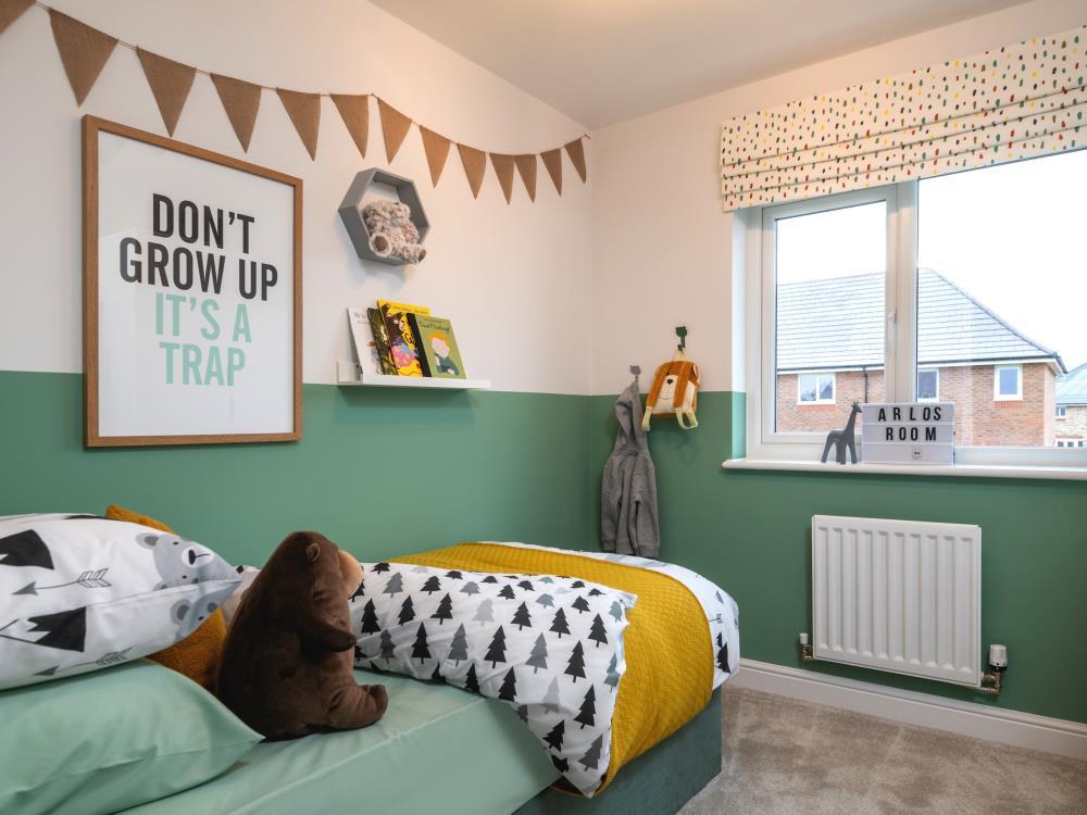 Bedroom 3 of the Letchworth, a 3 bedroom house