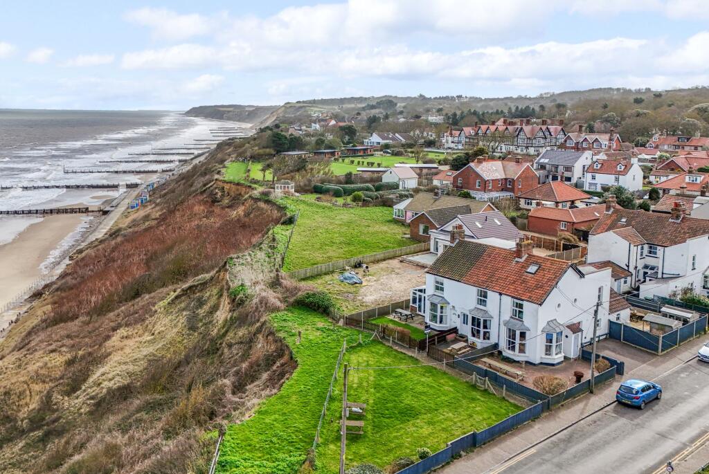 Drone view towards Mundesley