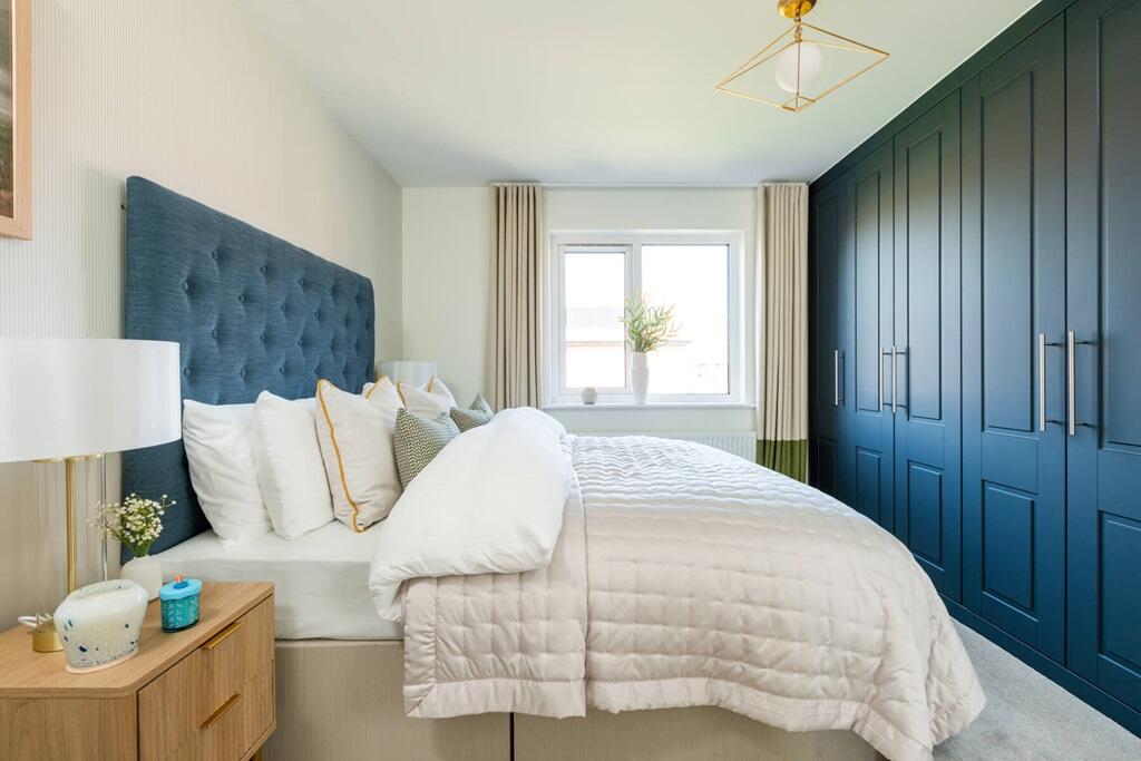 Plenty of space for bedroom furniture - typical Taylor Wimpey home