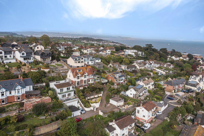 Drone shot of Dawlish