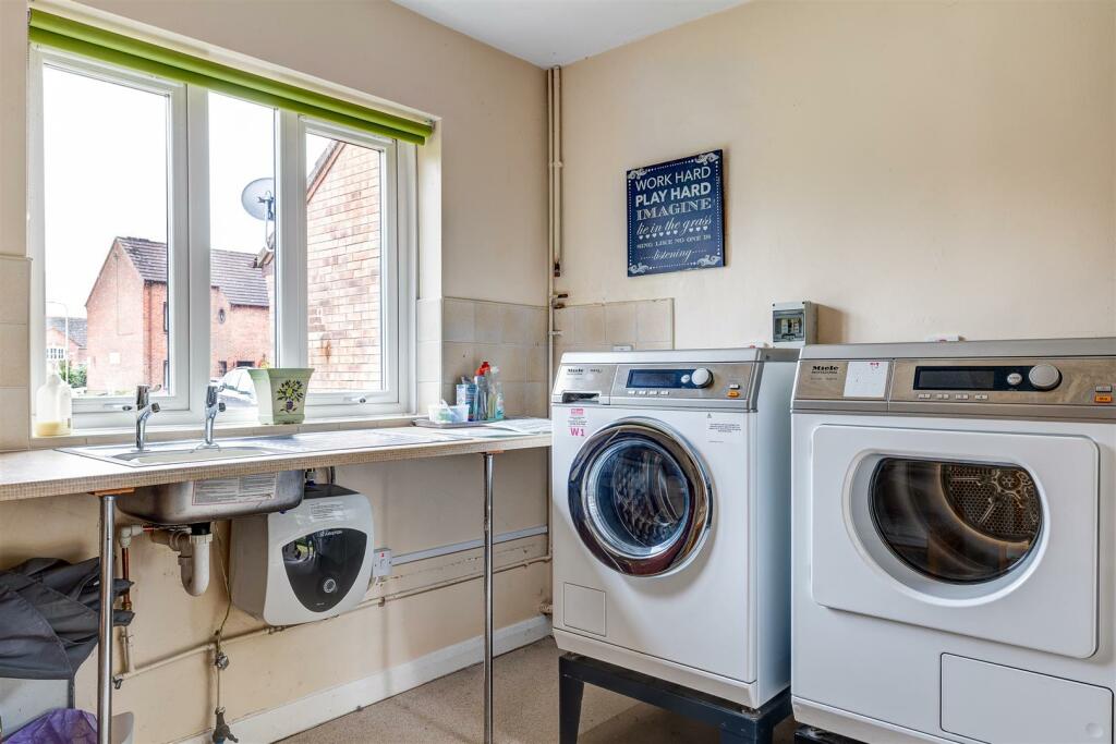 Communal laundry room