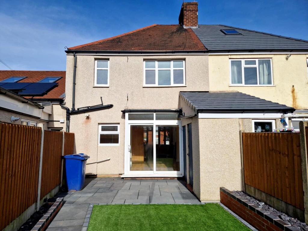 Rear of property