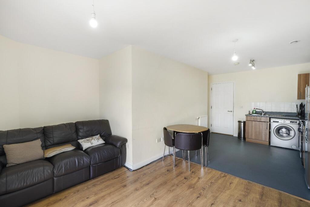 Open plan lounge kitchen