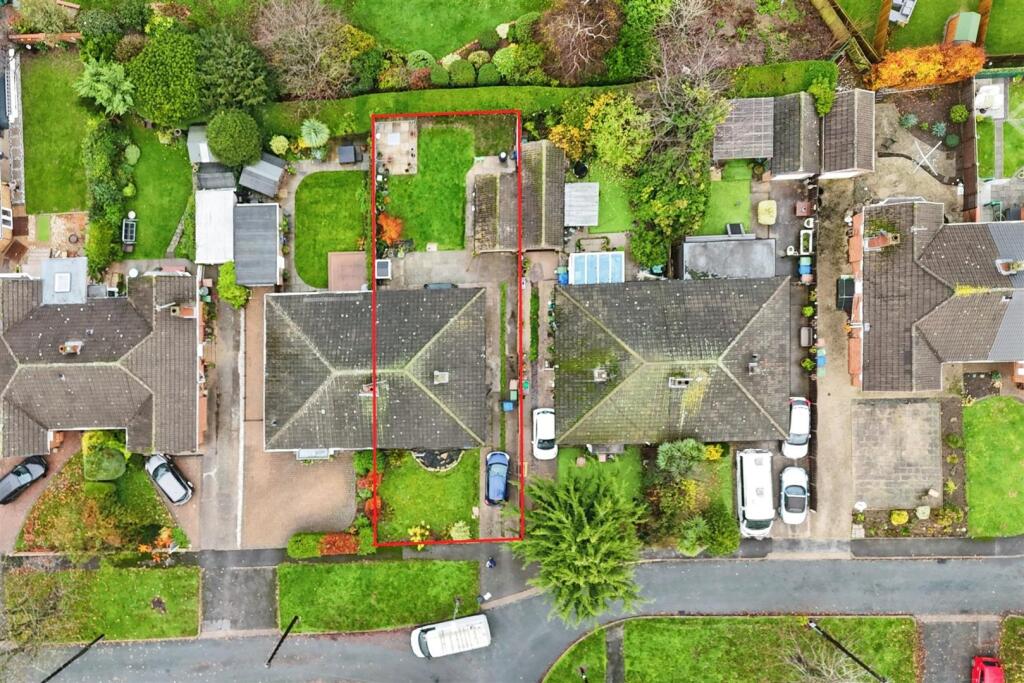 Aerial view of the property