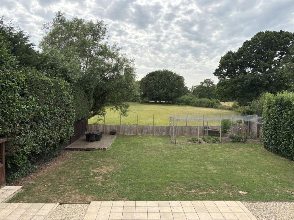 View Of Back Garden, Fields
