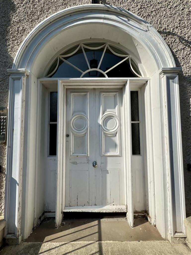 Front door to apartments
