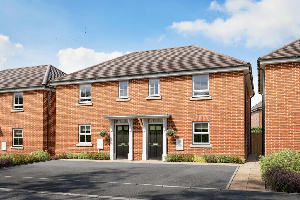 Semi-detached brick Alder house CGI