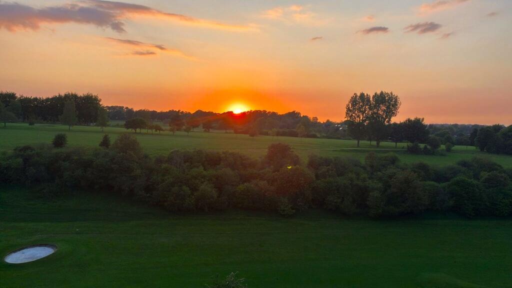 Sunset view from the balcony