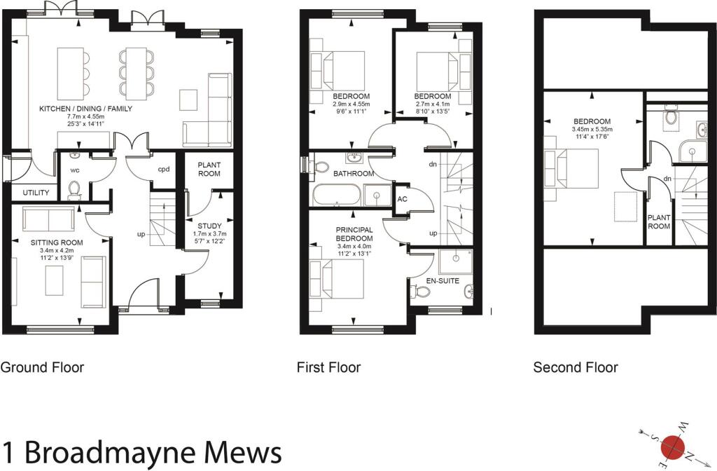 House No. 1 Floor Plan