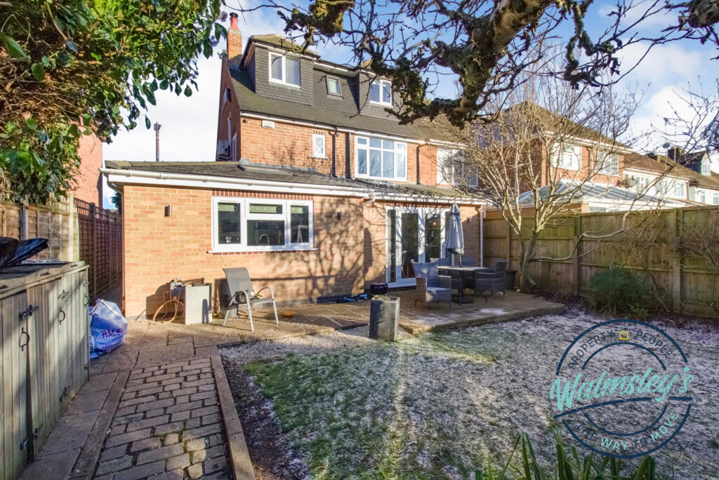 Rear elevation with double dormer &amp; ground floor e