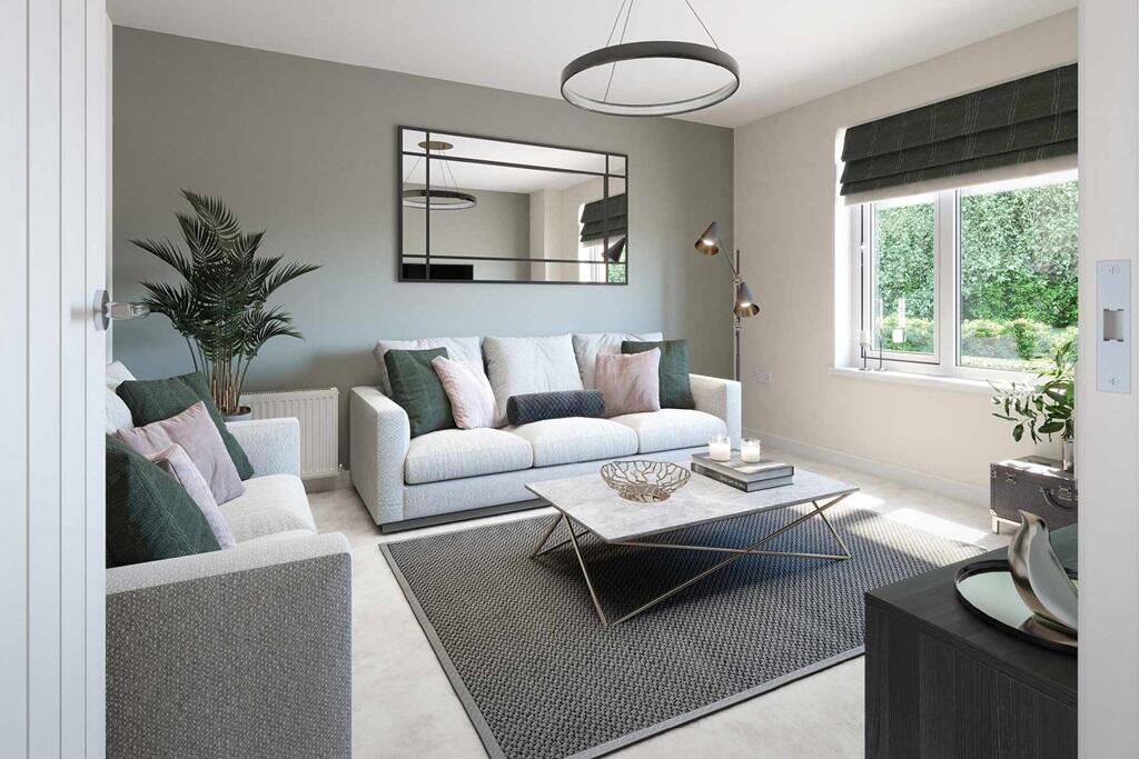 The lounge sits at the front of the property