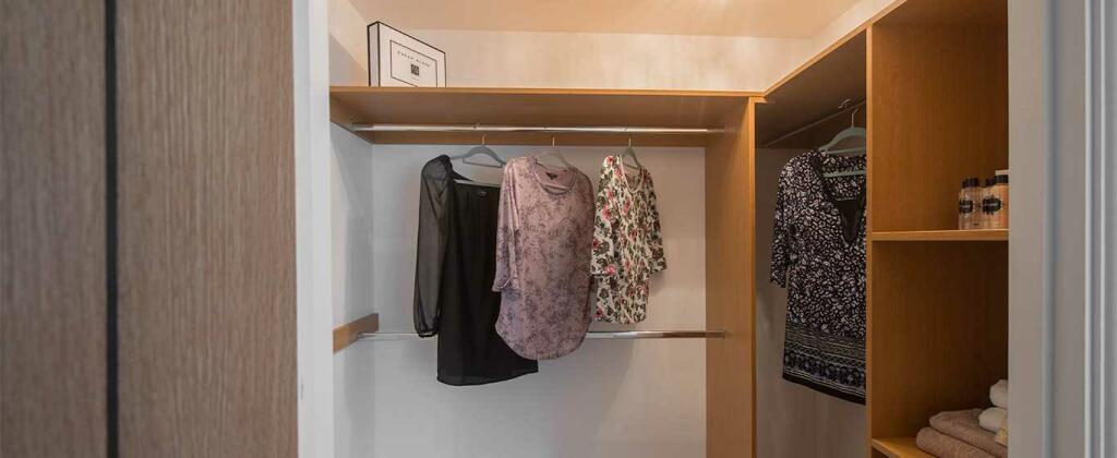 Typical walk-in wardrobe 