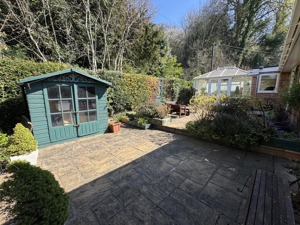 Rear patio area