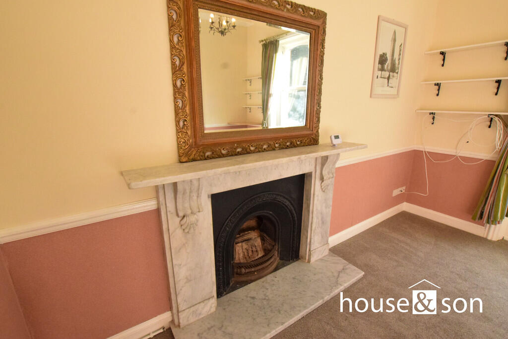 open fireplace