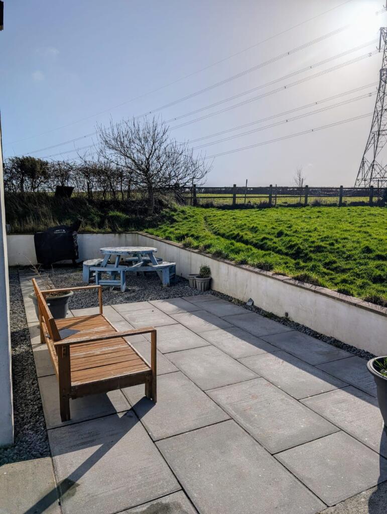 Patio area rear garden