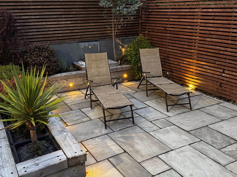Rear Garden At Night