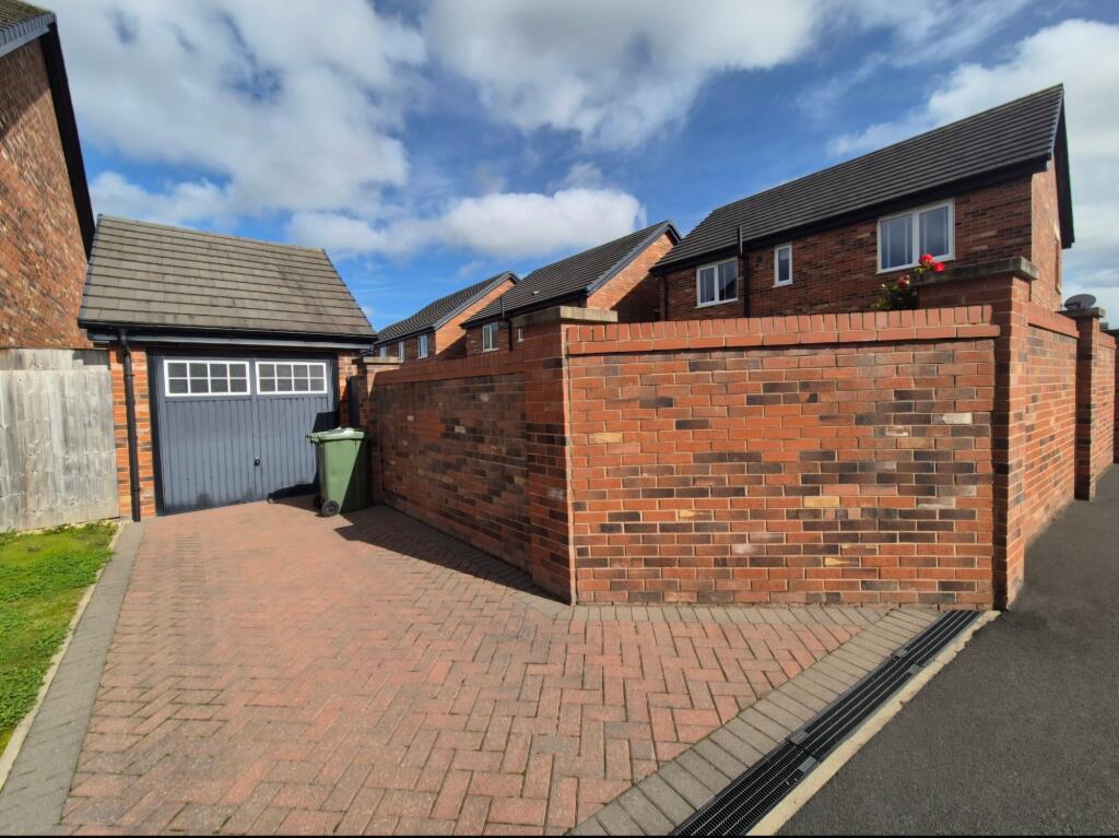 Driveway and garage
