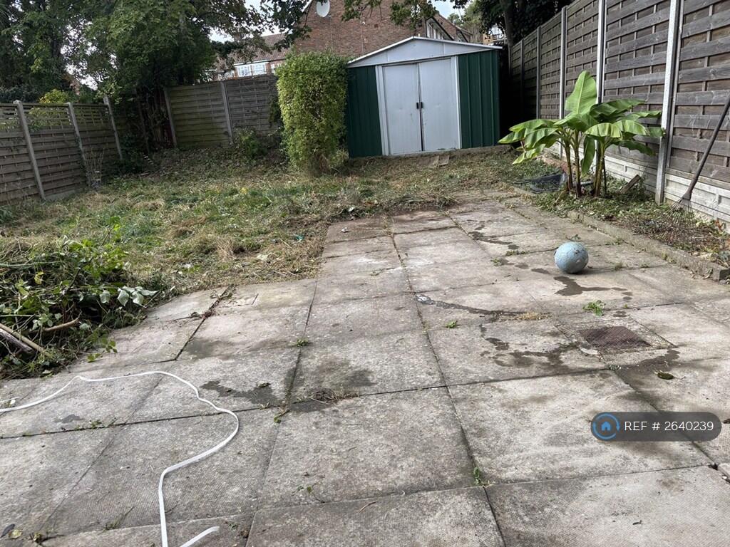 Garden With Shed. Works Going On. 