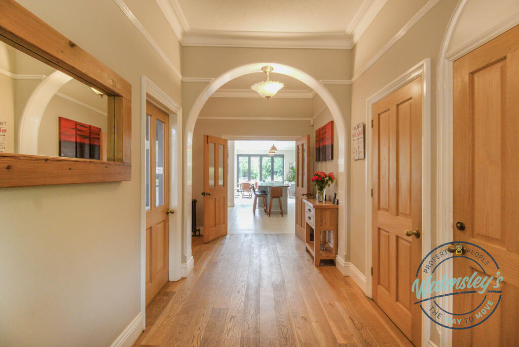 Entrance hallway towards open plan living spaces