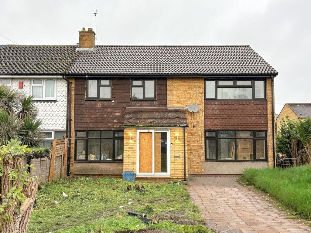 Exterior view of a semi-detached family home wi...