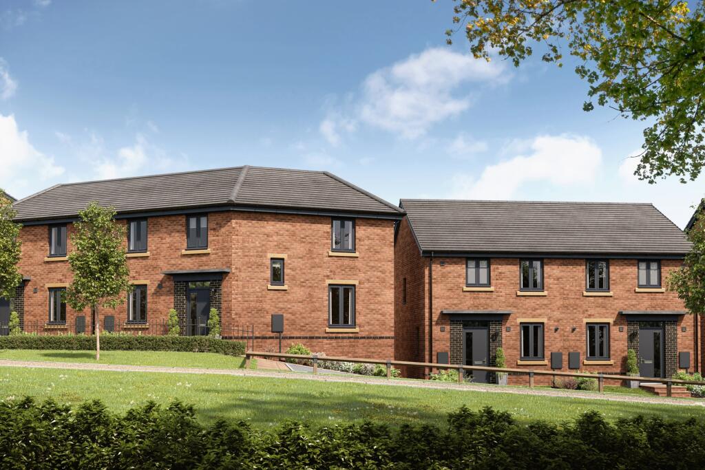 Illustrative image of homes at Pentref Llewelyn