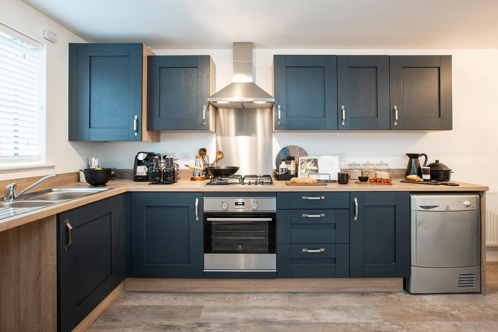 A modern, easy to clean kitchen