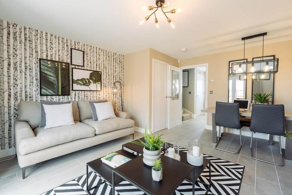 Sociable open plan living/dining area