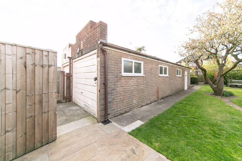 External double length garage