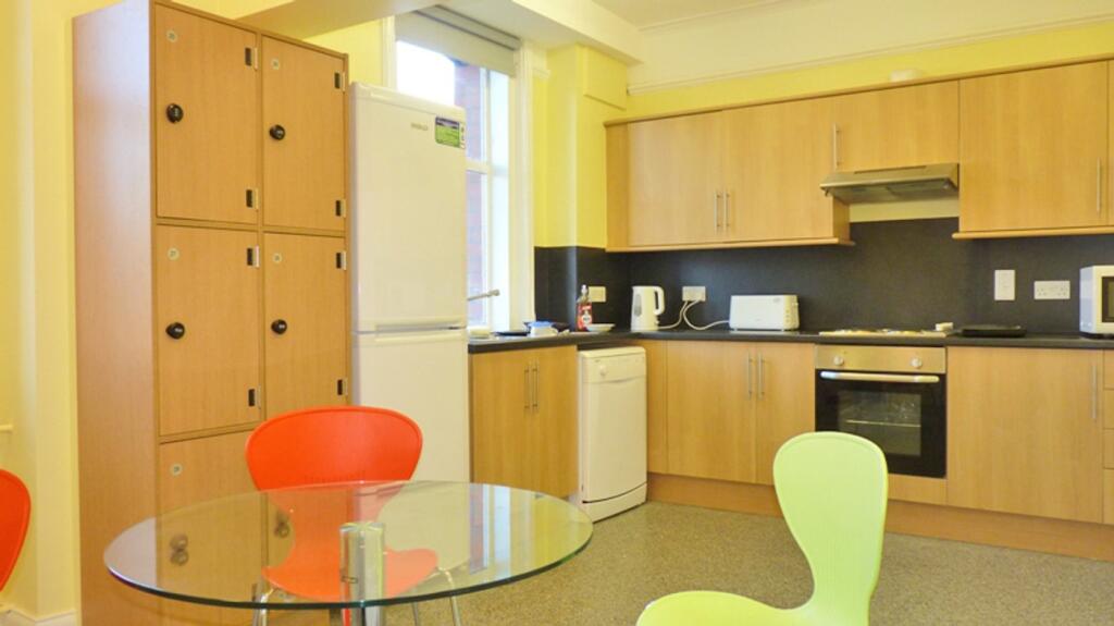 A bright and tidy kitchenette featuring modern ...