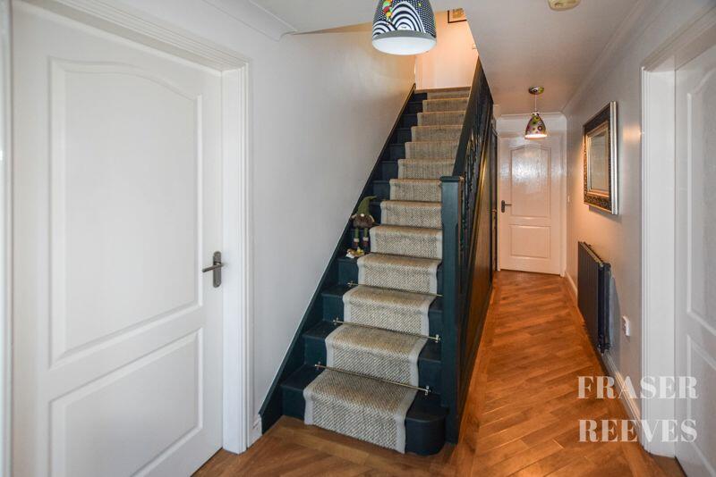 Wide entrance hallway