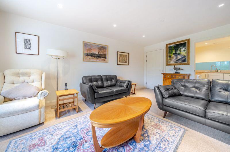 Living/dining room through to kitchen