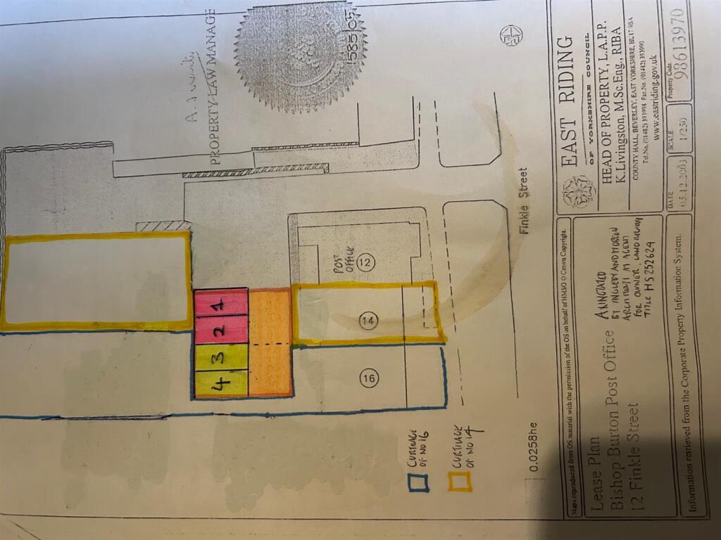 Parking layout 16 Finkle Street - see note in deta
