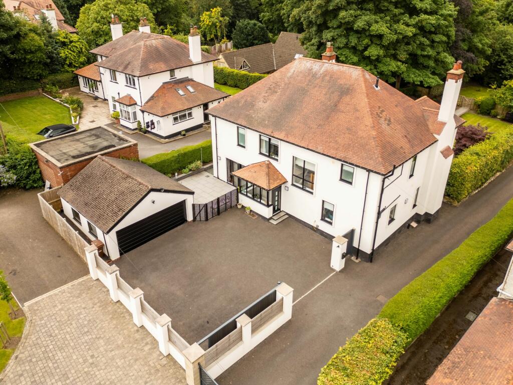 Aerial view of rear